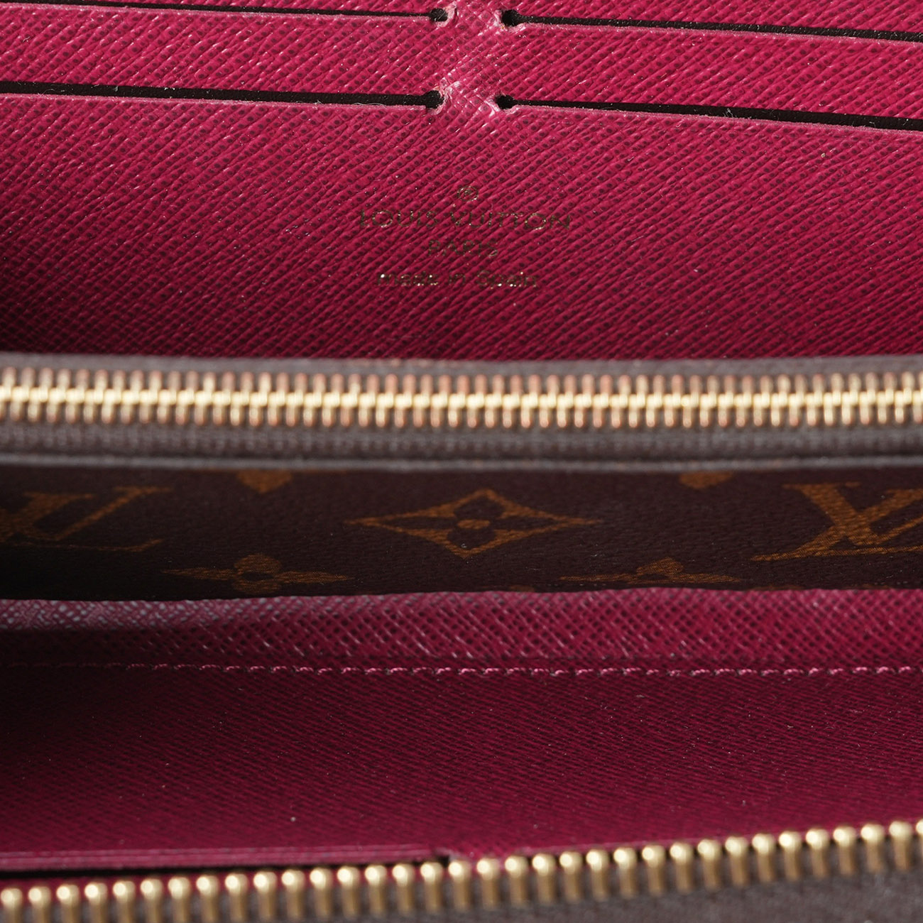 LOUIS VUITTON(USED)루이비통 M60742 모노그램 클레망스 지퍼 장지갑